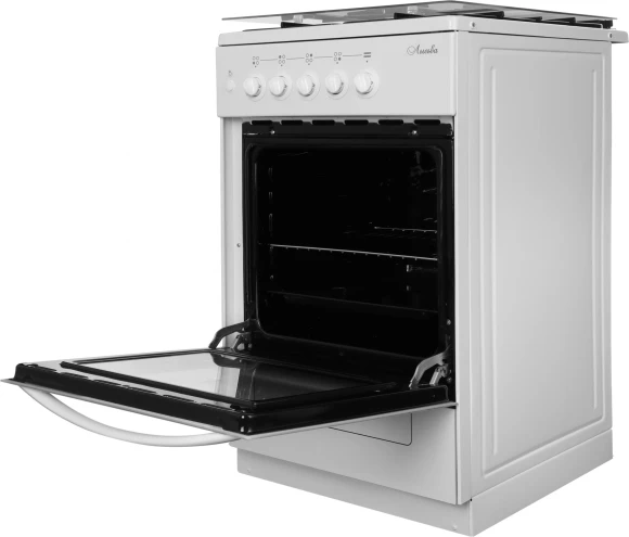 Плита Газовая Лысьва ГП 400 М2С-2у белый (стеклянная крышка) реш.сталь