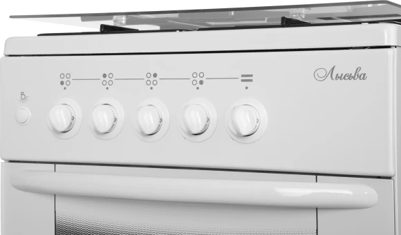 Плита Газовая Лысьва ГП 400 М2С-2у белый (стеклянная крышка) реш.сталь