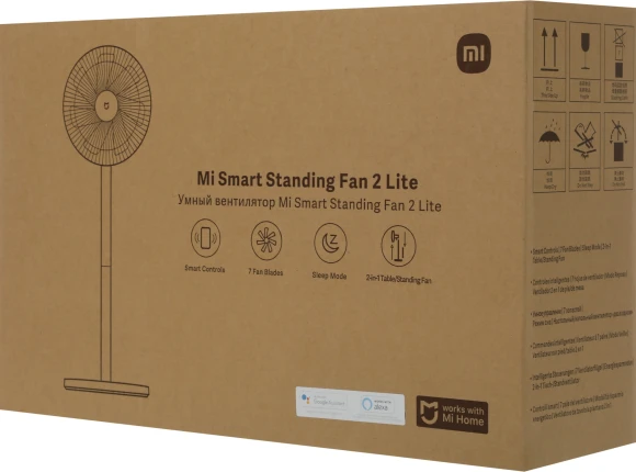 Вентилятор напольный Xiaomi Mi Smart standing Fan 2 Lite 38Вт скоростей:3 белый