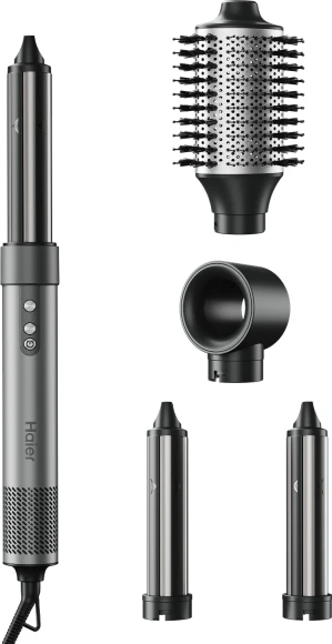 Выпрямитель Haier HHS-618 53Вт черный макс.темп.:220С покрытие:титаново-керам. (FZ000TD00RU)