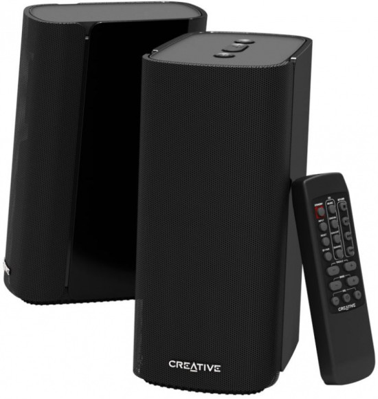 Колонки Creative T100 2.0 черный 40Вт BT Колонки Creative T100 2.0 черный 40Вт BT