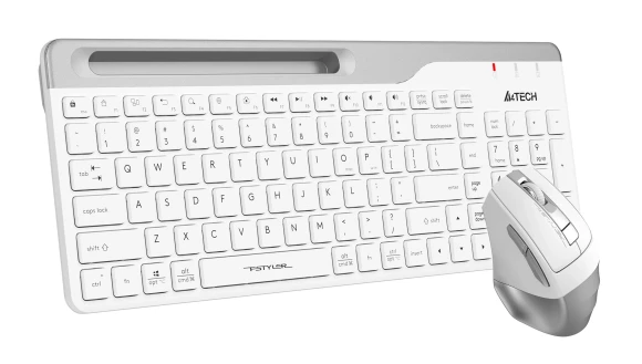 Клавиатура + мышь A4Tech Fstyler FB2535C клав:белый/серый мышь:белый/серый USB беспроводная Bluetooth/Радио slim (FB2535C ICY WHITE) Клавиатура + мышь A4Tech Fstyler FB2535C клав:белый/серый мышь:белый/серый USB беспроводная Bluetooth/Радио slim (FB2535C ICY WHITE)
