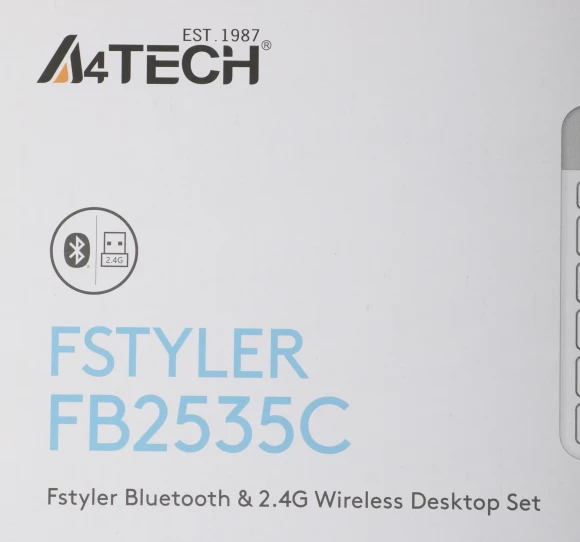 Клавиатура + мышь A4Tech Fstyler FB2535C клав:белый/серый мышь:белый/серый USB беспроводная Bluetooth/Радио slim (FB2535C ICY WHITE) Клавиатура + мышь A4Tech Fstyler FB2535C клав:белый/серый мышь:белый/серый USB беспроводная Bluetooth/Радио slim (FB2535C ICY WHITE)