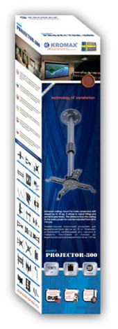 Кронштейн для проектора Kromax PROJECTOR-300 белый макс.10кг потолочный поворот и наклон Кронштейн для проектора Kromax PROJECTOR-300 белый макс.10кг потолочный поворот и наклон