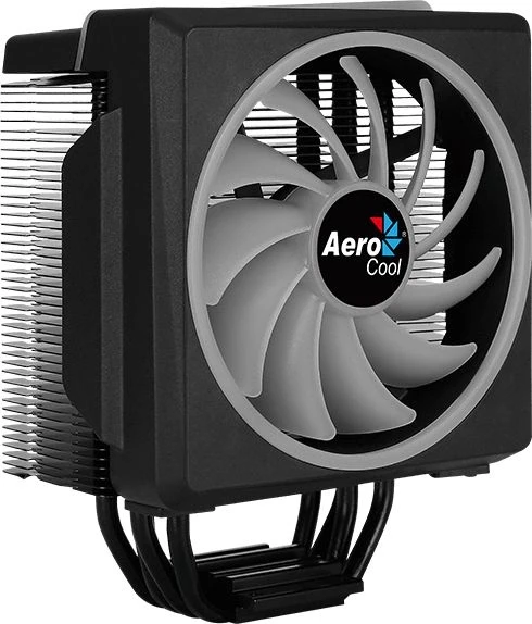 Устройство охлаждения(кулер) Aerocool Cylon 4F ARGB Soc-AM5/AM4/1200/1700/1851 черный 4-pin 14-26dB Al+Cu 145W 550gr Ret (CYLON 4F ARGB PWM 4P)