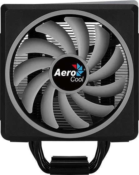 Устройство охлаждения(кулер) Aerocool Cylon 4F ARGB Soc-AM5/AM4/1200/1700/1851 черный 4-pin 14-26dB Al+Cu 145W 550gr Ret (CYLON 4F ARGB PWM 4P)