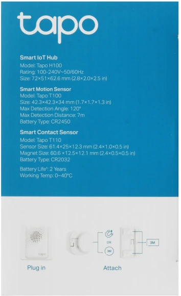 Комплект безопасность и защита TP-Link Tapo T30 KIT