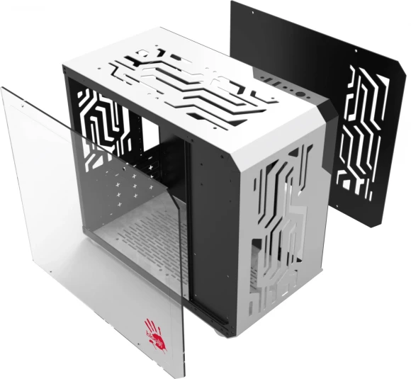 Корпус Bloody BD-CC110 белый/черный без БП mATX 5x120mm 2xUSB3.0 audio Корпус Bloody BD-CC110 белый/черный без БП mATX 5x120mm 2xUSB3.0 audio