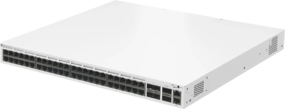 Коммутатор MikroTik CRS354-48P-4S+2Q+RM (L3) 1x100Мбит/с 48x1Гбит/с 4SFP+ 2xQSFP+ 48PoE+ 700W управляемый