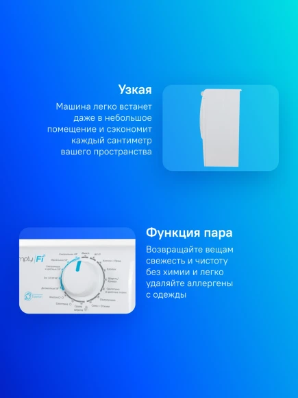 Стиральная машина Candy Smart Pro CSOW4 1364T/2-07 класс: B загр.фронтальная макс.:6кг (с сушкой) белый