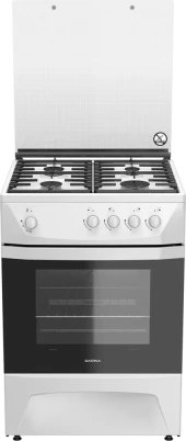 Плита Газовая Darina ADA 1002 W белый (стеклянная крышка) реш.чугун