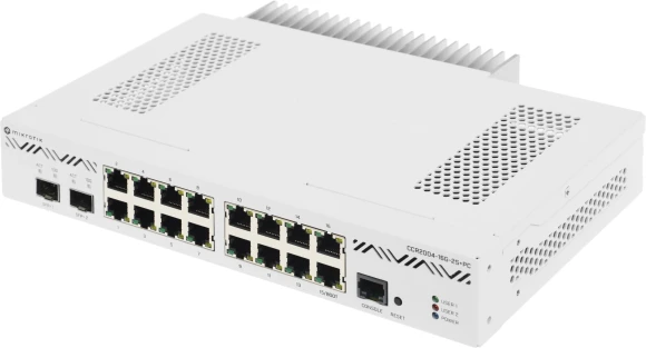 Маршрутизатор MikroTik CCR2004-16G-2S+PC 10/100/1000BASE-TX/SFP/SFP+ белый Маршрутизатор MikroTik CCR2004-16G-2S+PC 10/100/1000BASE-TX/SFP/SFP+ белый