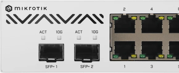 Маршрутизатор MikroTik CCR2004-16G-2S+PC 10/100/1000BASE-TX/SFP/SFP+ белый Маршрутизатор MikroTik CCR2004-16G-2S+PC 10/100/1000BASE-TX/SFP/SFP+ белый