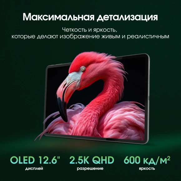 Планшет Digma Pro Evolution G99 (2.2) 8C RAM8Gb ROM256Gb 12.6" OLED 2560x1600 4G Android 15 серебристый 13Mpix 5Mpix BT WiFi microSD 1Tb 9500mAh 94hrs