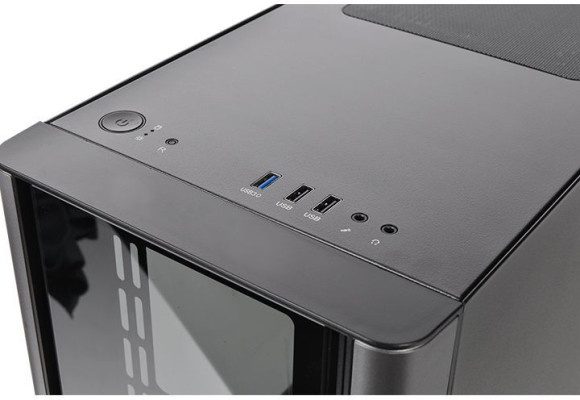 Корпус Thermaltake V150 TG черный без БП mATX 3x120mm 3x140mm 2xUSB2.0 1xUSB3.0 audio bott PSU