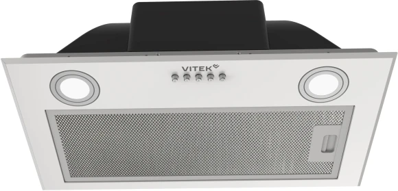 Вытяжка встраиваемая Vitek VT-BH 6010 W белый управление: кнопочное (1 мотор)