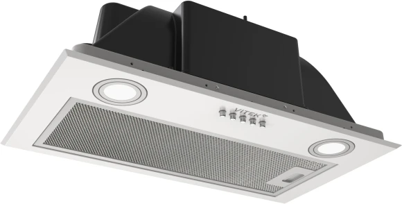 Вытяжка встраиваемая Vitek VT-BH 6010 W белый управление: кнопочное (1 мотор)