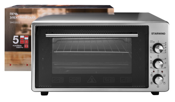 Мини-печь Starwind SMO2022 42л. 1600Вт серый