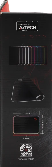 Коврик для мыши A4Tech Bloody MP-35N Средний черный 350x250x4мм Коврик для мыши A4Tech Bloody MP-35N Средний черный 350x250x4мм