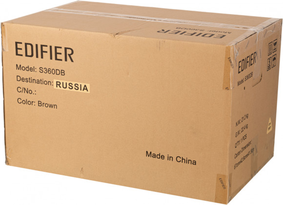 Колонки Edifier S360DB 2.1 коричневый 155Вт BT Колонки Edifier S360DB 2.1 коричневый 155Вт BT