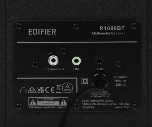 Колонки Edifier R1080BT 2.0 черный/черный 24Вт BT Колонки Edifier R1080BT 2.0 черный/черный 24Вт BT