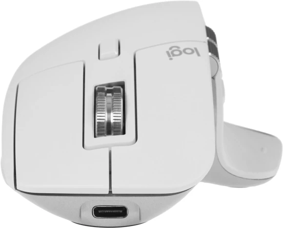 Мышь Logitech MX Master 3S светло-серый оптическая 8000dpi беспров. BT/Radio USB 5but (910-006566)