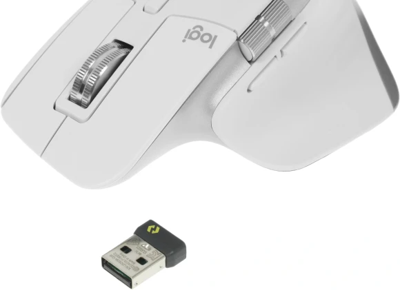 Мышь Logitech MX Master 3S светло-серый оптическая 8000dpi беспров. BT/Radio USB 5but (910-006566)
