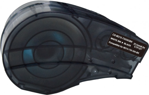 Картридж ленточный Cactus CS-M210-750595BK M210-750-595-BK белый на черном 19.1x6.4 для Brady M210/M211/M210-LAB Картридж ленточный Cactus CS-M210-750595BK M210-750-595-BK белый на черном 19.1x6.4 для Brady M210/M211/M210-LAB