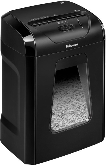 Шредер Fellowes PowerShred 12C (секр.P-4) фрагменты 12лист. 18лтр. скобы пл.карты Шредер Fellowes PowerShred 12C (секр.P-4) фрагменты 12лист. 18лтр. скобы пл.карты