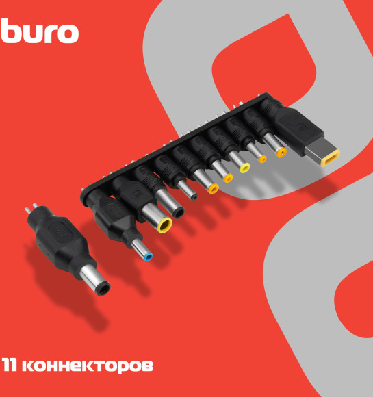 Блок питания Buro BUM-0170A90 автоматический 90W 15V-20V 11-коннект. 4.5A 1A от прикуривателя LED индикатор Блок питания Buro BUM-0170A90 автоматический 90W 15V-20V 11-коннект. 4.5A 1A от прикуривателя LED индикатор