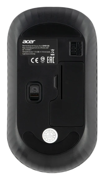 Мышь Acer OMR130 черный оптическая 1200dpi беспров. USB 3but (ZL.MCEEE.00F)