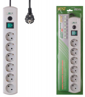 Сетевой фильтр Most RG 5м (6 розеток) белый (коробка) Сетевой фильтр Most RG 5м (6 розеток) белый (коробка)