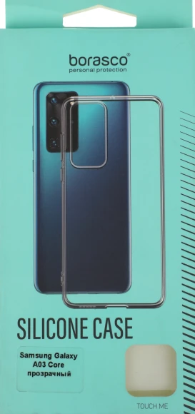 Чехол (клип-кейс) BoraSCO для Samsung Galaxy A03 Core прозрачный (40943)