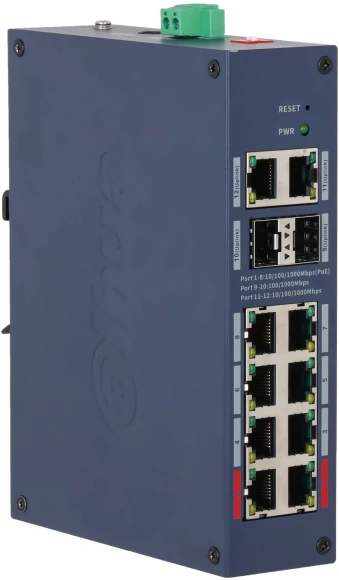 Коммутатор Dahua DH-CHS4212-8GT-110 (L2) 8x1Гбит/с управляемый