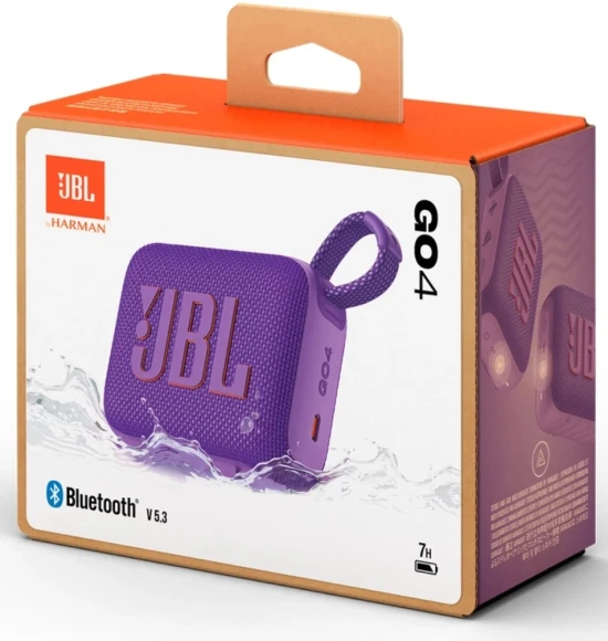 Колонка порт. JBL GO 4 фиолетовый 4.2W 1.0 BT 850mAh (JBLGO4PUR) Колонка порт. JBL GO 4 фиолетовый 4.2W 1.0 BT 850mAh (JBLGO4PUR)