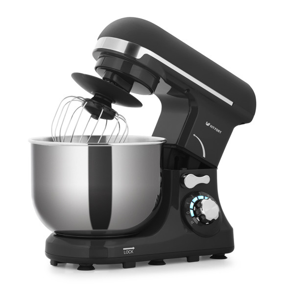 Миксер планетарный Kitfort КТ-1337-2 600Вт черный/серебристый Миксер планетарный Kitfort КТ-1337-2 600Вт черный/серебристый