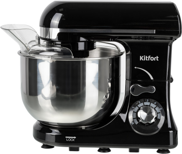Миксер планетарный Kitfort КТ-1337-2 600Вт черный/серебристый Миксер планетарный Kitfort КТ-1337-2 600Вт черный/серебристый