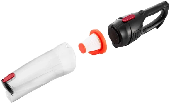 Пылесос ручной Kitfort КТ-597-1 600Вт черный/красный Пылесос ручной Kitfort КТ-597-1 600Вт черный/красный