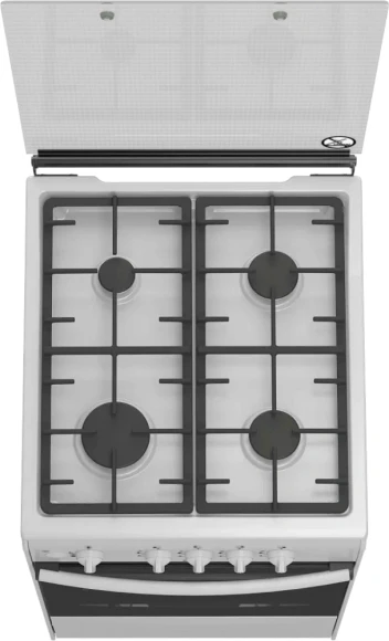 Плита Газовая Darina ABA 3007 W белый (стеклянная крышка) реш.чугун Плита Газовая Darina ABA 3007 W белый (стеклянная крышка) реш.чугун
