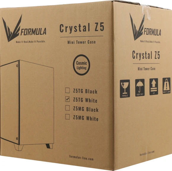 Корпус Formula Crystal Z5 TG белый без БП mATX 11x120mm 2xUSB2.0 1xUSB3.0 audio bott PSU Корпус Formula Crystal Z5 TG белый без БП mATX 11x120mm 2xUSB2.0 1xUSB3.0 audio bott PSU