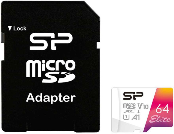 Флеш карта microSDXC 64GB Silicon Power SP064GBSTXBV1V20SP Elite + adapter Флеш карта microSDXC 64GB Silicon Power SP064GBSTXBV1V20SP Elite + adapter