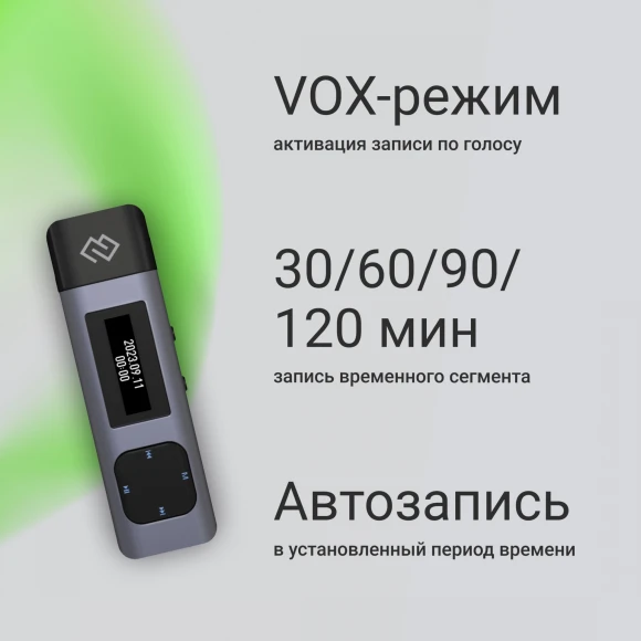 Диктофон Цифровой Digma DiVoice RV50 8Gb черный