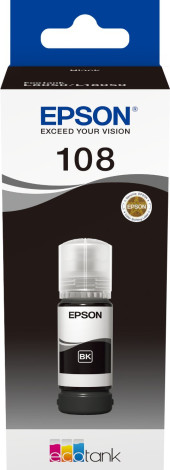 Чернила Epson 108 C13T09C14A черный 70мл для Epson L8050/L18050 Чернила Epson 108 C13T09C14A черный 70мл для Epson L8050/L18050