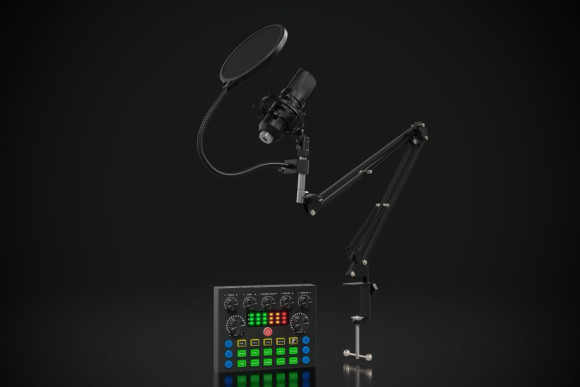 Микрофон проводной Оклик SM-600G 2.5м черный Микрофон проводной Оклик SM-600G 2.5м черный