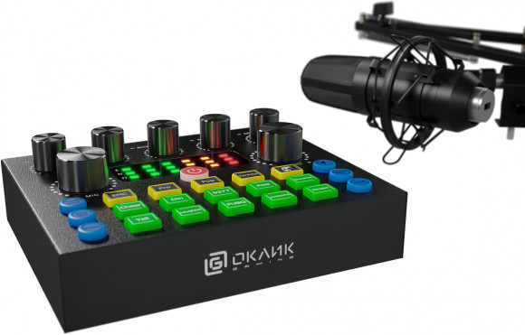 Микрофон проводной Оклик SM-600G 2.5м черный Микрофон проводной Оклик SM-600G 2.5м черный