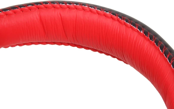 Наушники с микрофоном Оклик HS-L200 черный/красный 2.2м накладные оголовье (359484)