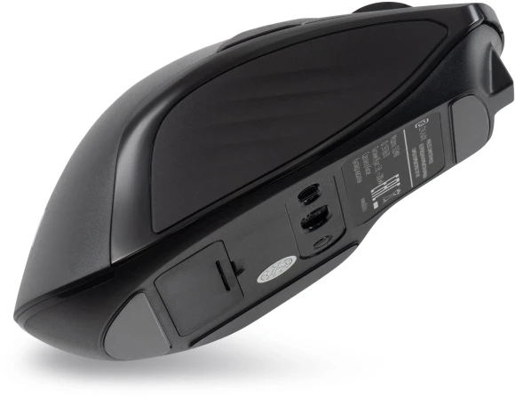 Мышь Оклик 502MW черный оптическая 2400dpi silent беспров. BT/Radio USB для ноутбука 9but (1978678)