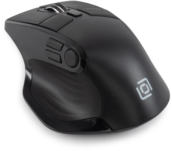 Мышь Оклик 502MW черный оптическая 2400dpi silent беспров. BT/Radio USB для ноутбука 9but (1978678)