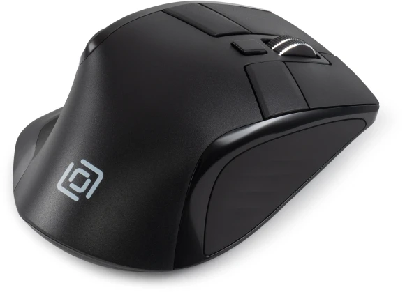 Мышь Оклик 502MW черный оптическая 2400dpi silent беспров. BT/Radio USB для ноутбука 9but (1978678)