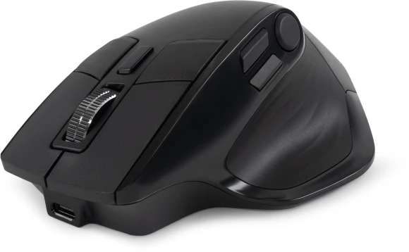 Мышь Оклик 502MW черный оптическая 2400dpi silent беспров. BT/Radio USB для ноутбука 9but (1978678)